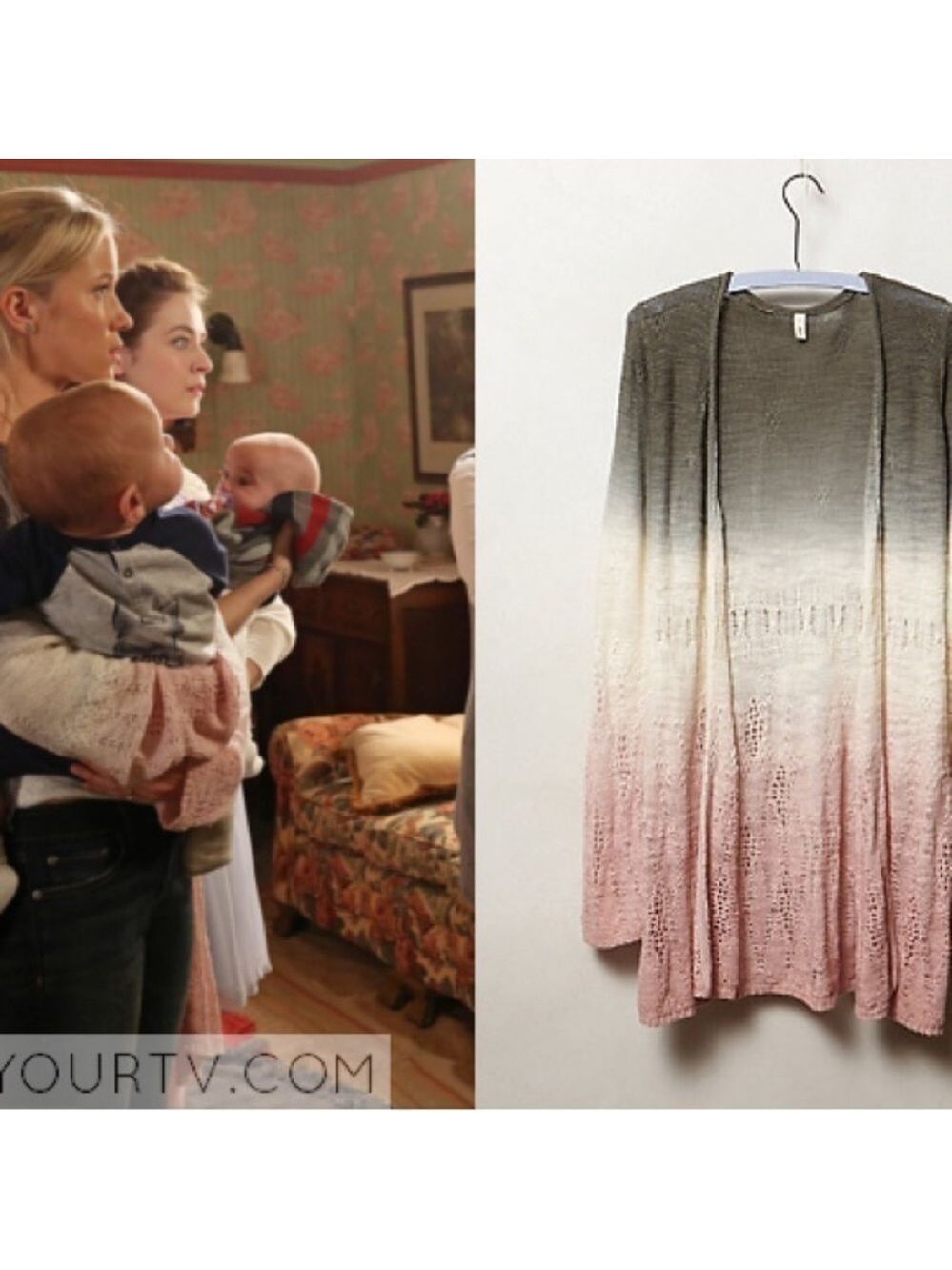 Moth Ombré Tonal Tides Knit Cardigan Sweater Size Small